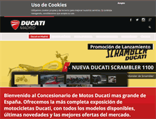 Tablet Screenshot of ducatimadrid.com